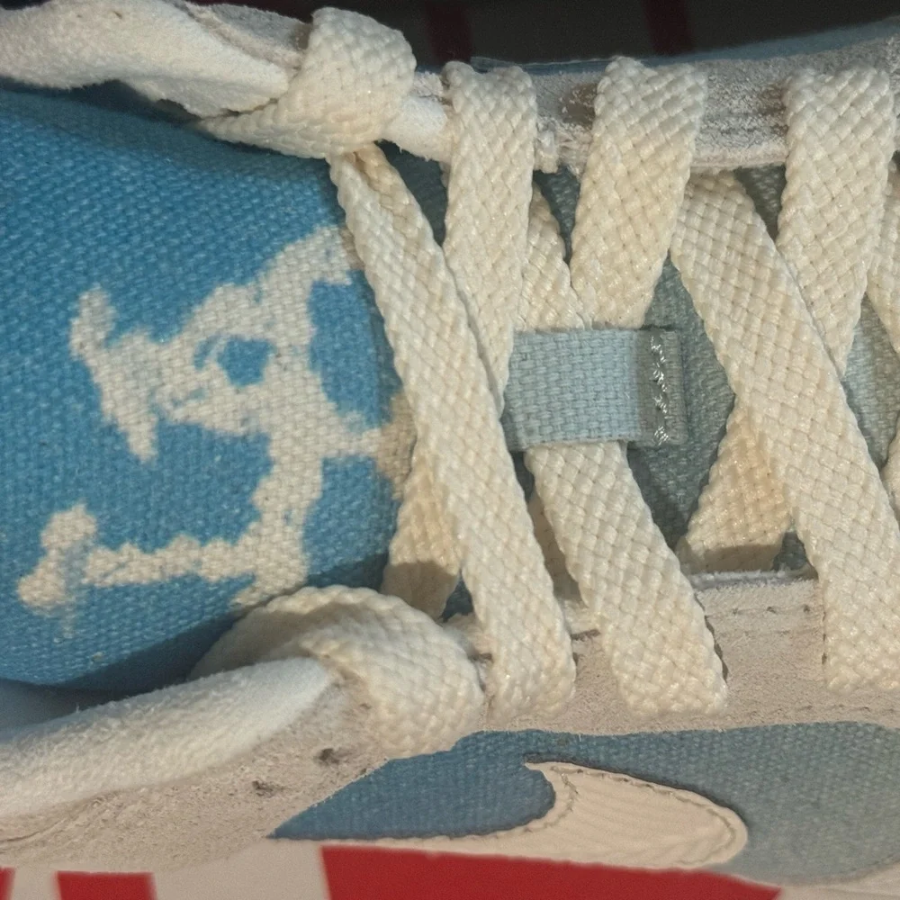 Nike Dunk Low LA Dodgers Off White Light Blue Sneakers Women Size 7 - Picture 4 of 6